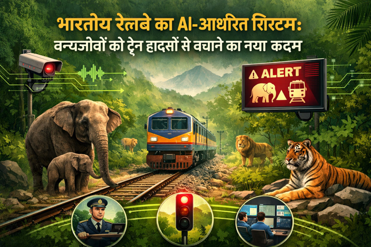 भारतीय रेलवे का AI-आधारित सिस्टम: वन्यजीवों को ट्रेन हादसों से बचाने का नया कदम